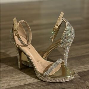 8 1/2 Forever Rhinestone High Heels